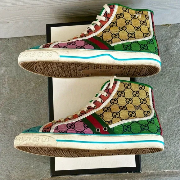 Gucci Multicolor High-Top Sneakers - Picture 11 of 11